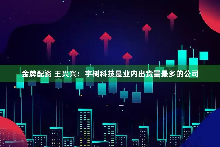 金牌配资 王兴兴：宇树科技是业内出货量最多的公司